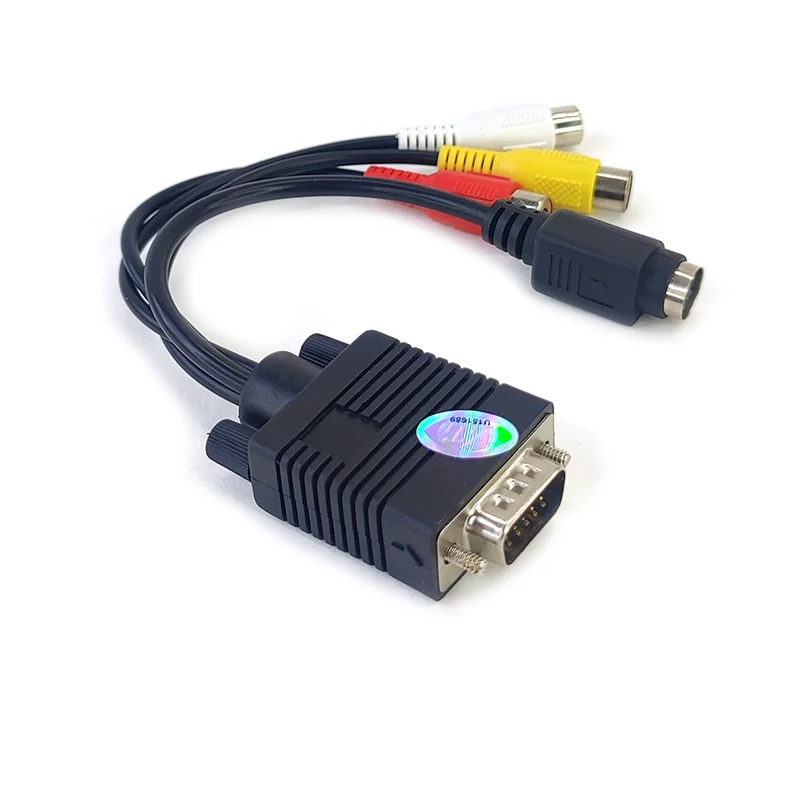 Адаптер ViTi VGA-SV+3RCA Black купить,2067