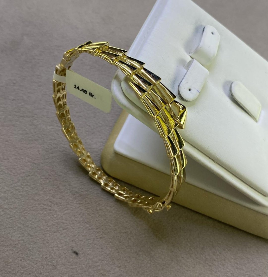 Браслет Italy Gold 001193 длина 18 см, вес 14.48 г золото, плетение отсутствует купить,1083200