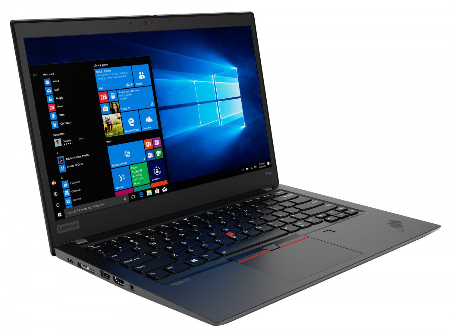 Ноутбук Lenovo ThinkPad T14s Gen1 20T00017RT Black