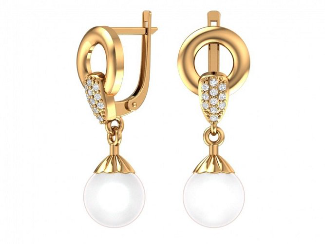 Серьги Pokrovsky Jewelry 2101138-00400 4,42гр. купить,NaN