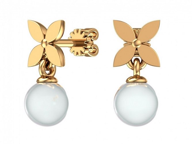 Серьги Pokrovsky Jewelry 6100857-00360 2,91гр. купить,NaN