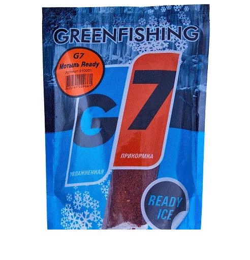 Прикормка Greenfishing G7 Мотыль  350гр  купить,NaN