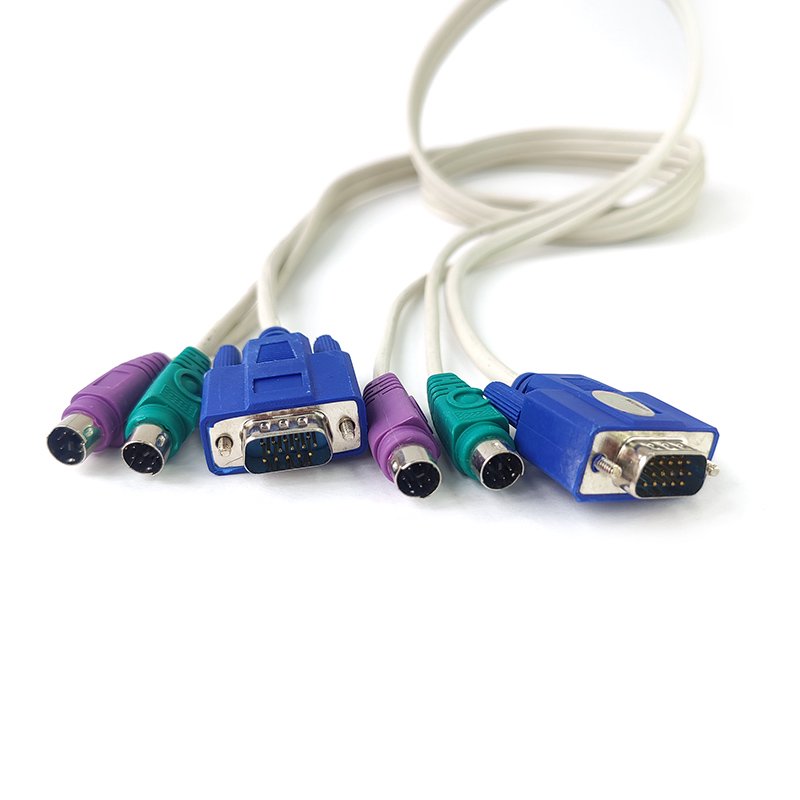 Переключатель KVM  ViTi V-T KVPS-1.5m 2PS/2+VGA купить,0