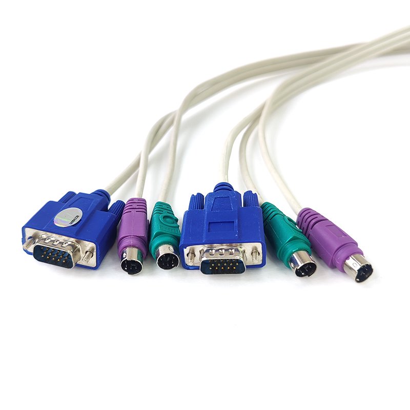 Переключатель KVM  ViTi V-T KVPS-1.5m 2PS/2+VGA купить,0