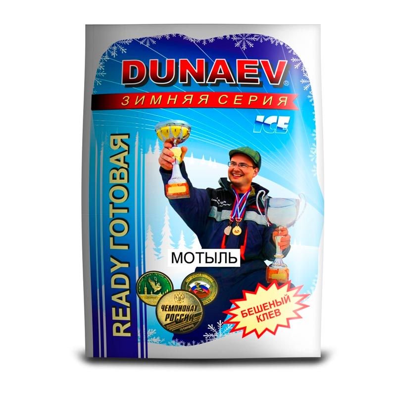 Прикормка Dunaev ice-ready 750 гр Мотыль купить,NaN