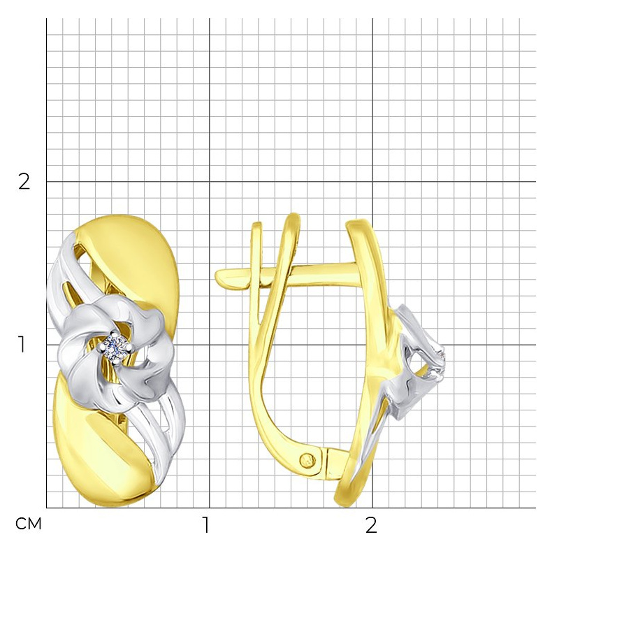 Серьги Sokolov 1020925 4,05гр. купить,530000