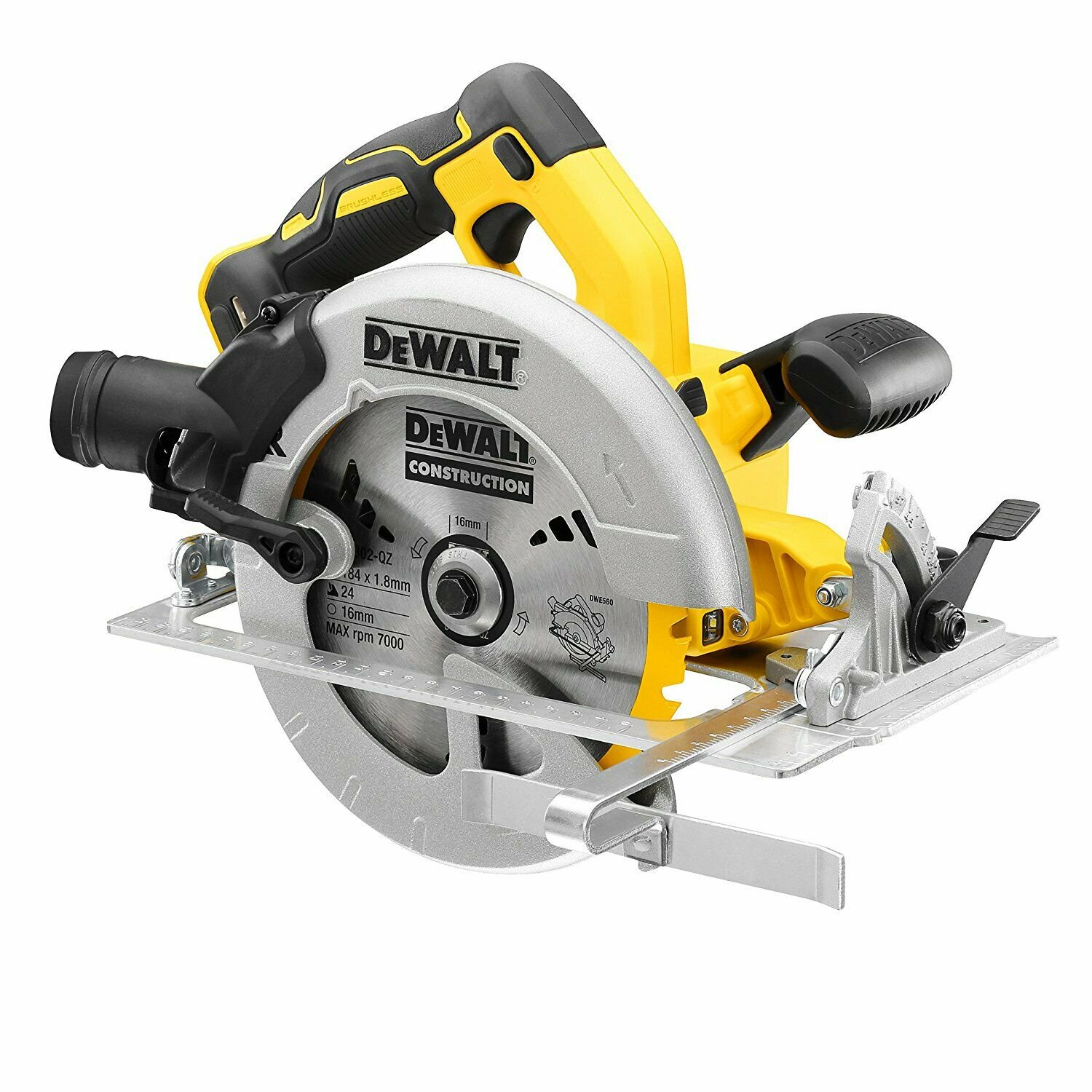 Дисковая пила DeWalt DCS570N желтая