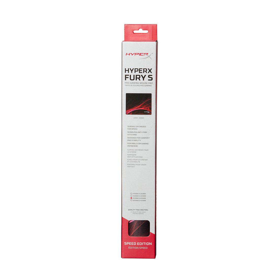Коврик для мыши HyperX HX-MPFS-S-L красно-черный купить,NaN