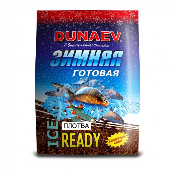 Прикормка Dunaev ice-ready 750 гр Плотва купить,NaN