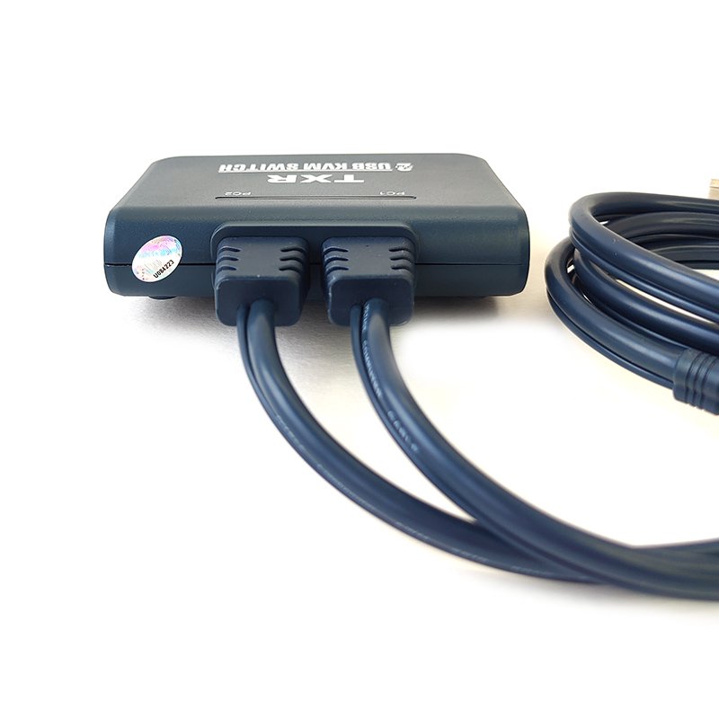 Переключатель KVM ViTi 2HDU черно-синий купить,0