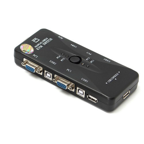 Переключатель KVM ViTi 4V4U черный купить,7767