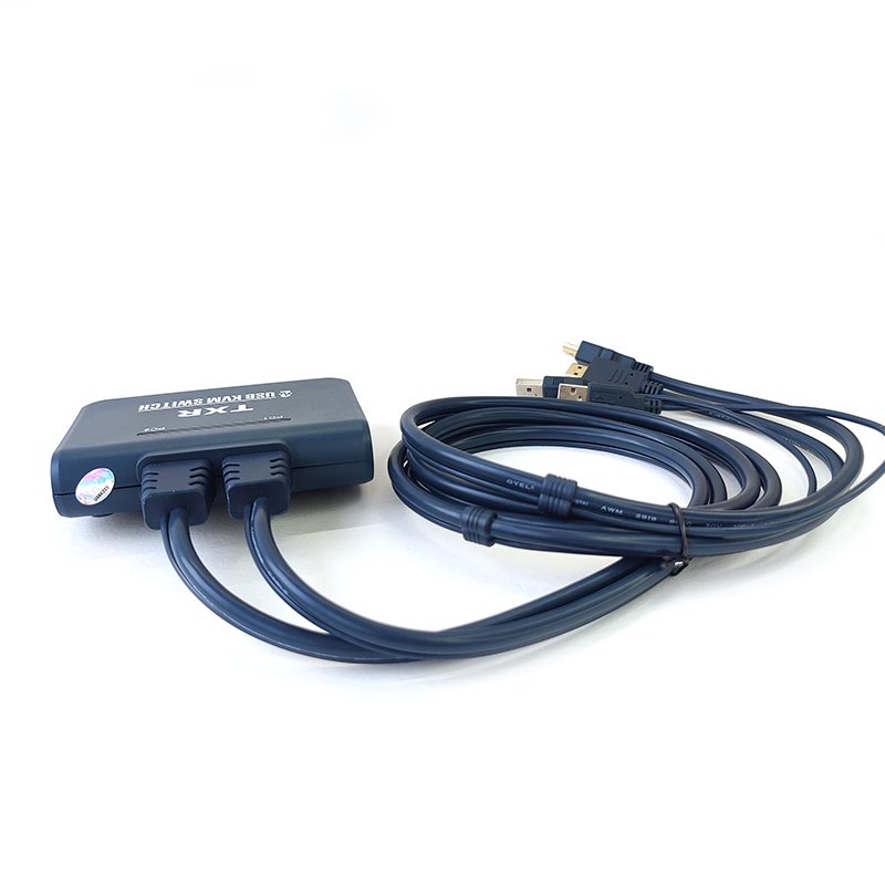 Переключатель KVM ViTi 2HDU черно-синий купить,0