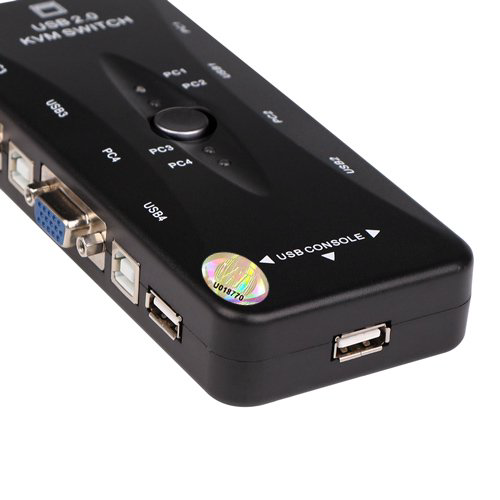 Переключатель KVM ViTi 4V4U черный купить,7767