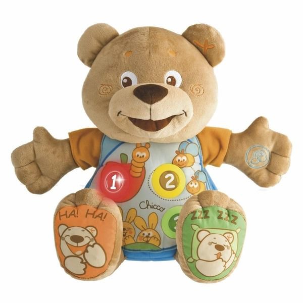 Говорящий мишка Teddy Chicco Abc рус англ 6м+