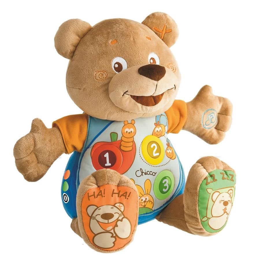 Говорящий мишка Teddy Chicco Abc рус англ 6м+ купить,NaN