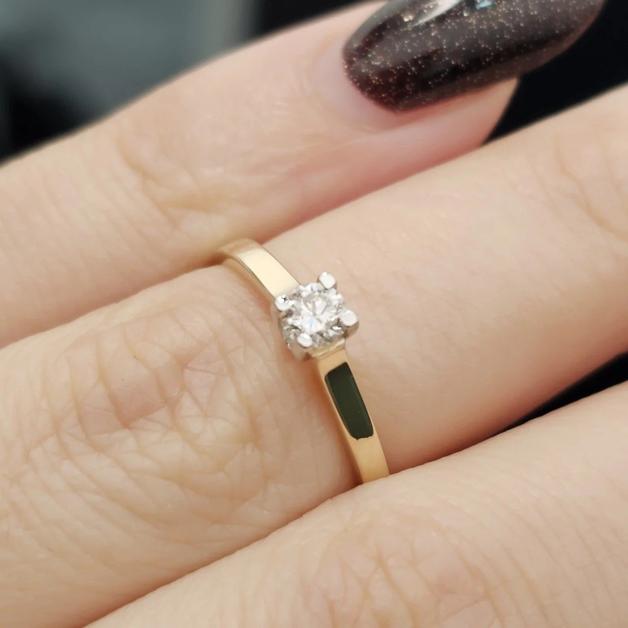 Кольцо Deimantas 108193086 16р 1,43гр 0,164ct. купить,NaN