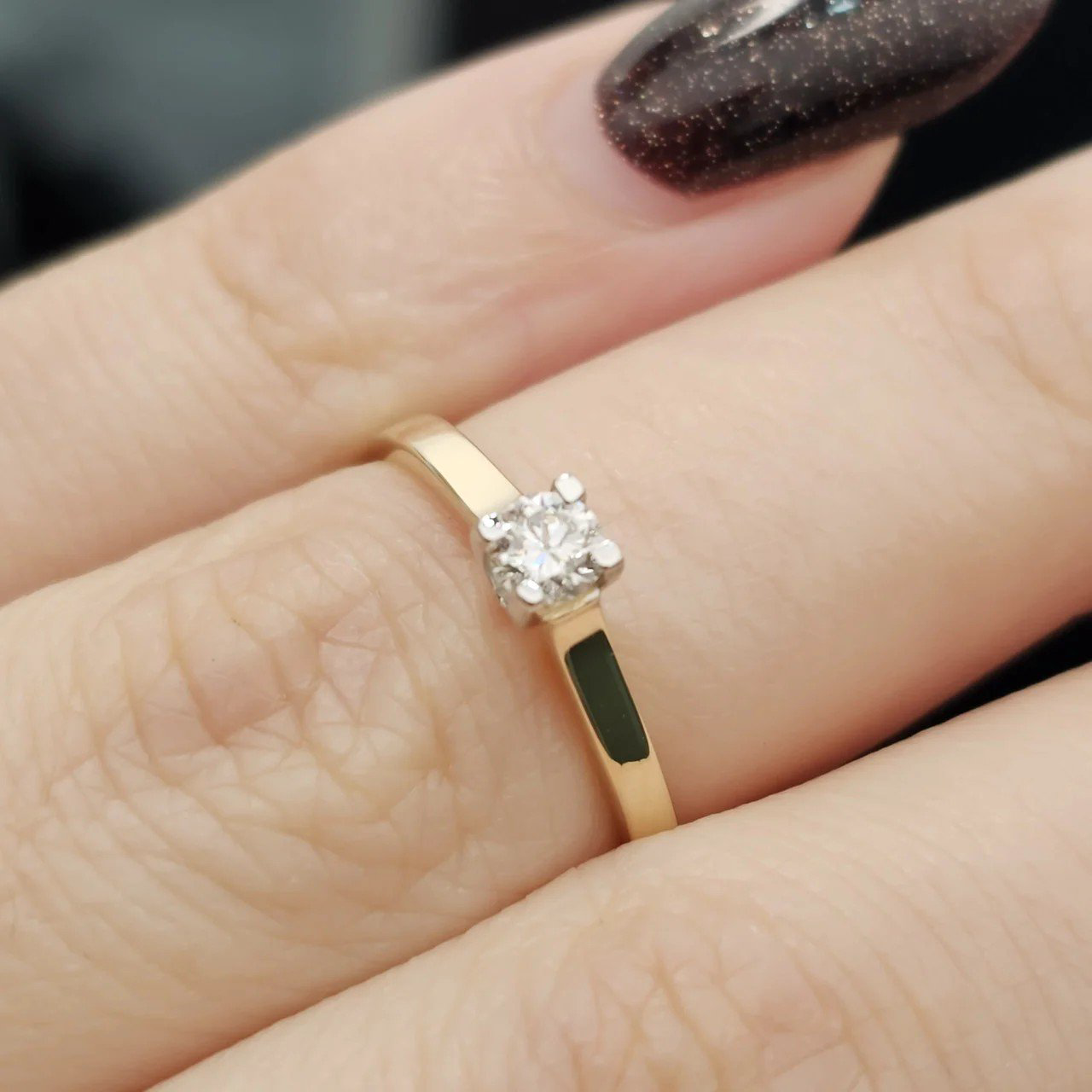 Кольцо Deimantas 108193086 16р 1,43гр 0,164ct. купить,NaN