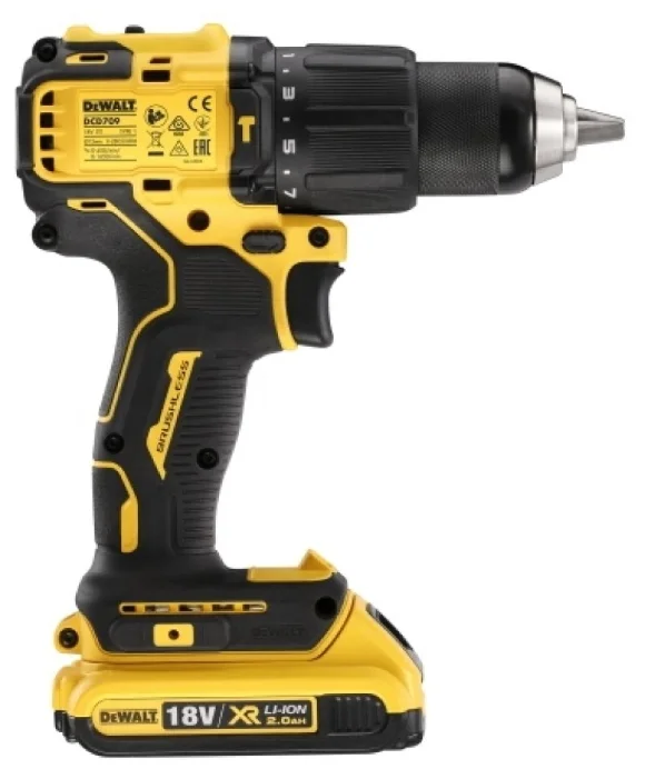 Дрель-шуруповерт DeWalt DCD709S2T желтая купить,NaN