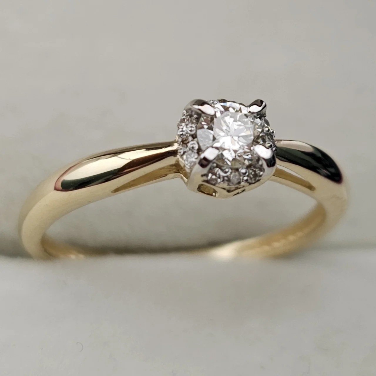 Кольцо Deimantas 108193141 15,5р 1,4гр 0,156ct. купить,NaN