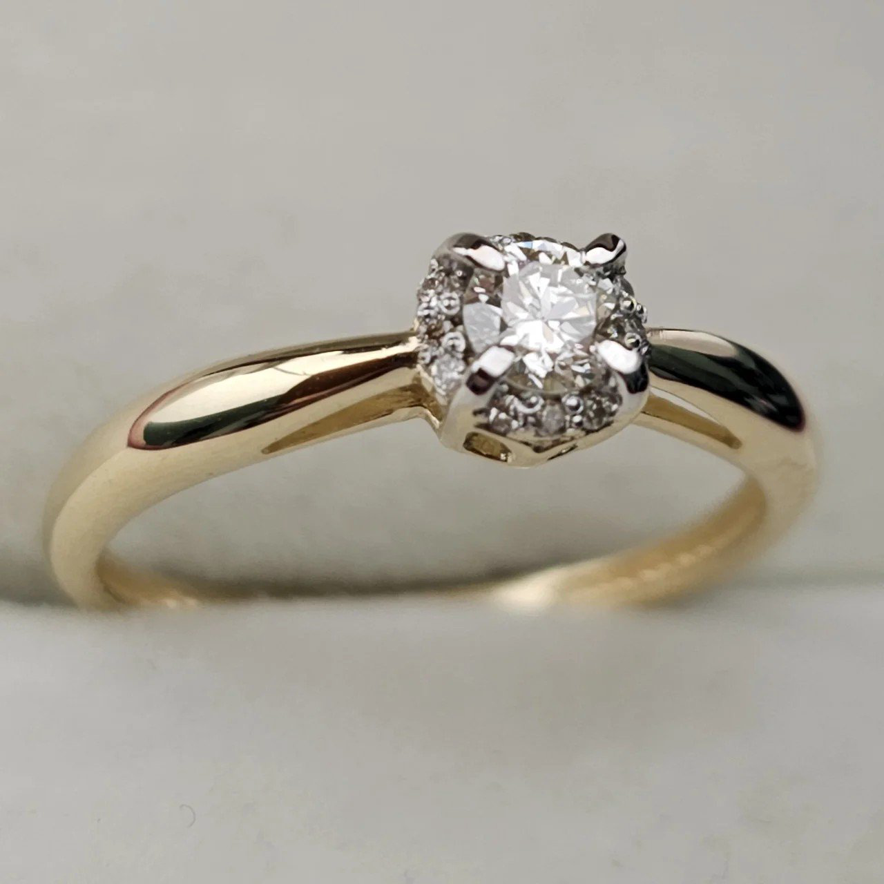 Кольцо Deimantas 108193141 15,5р 1,4гр 0,156ct. купить,NaN