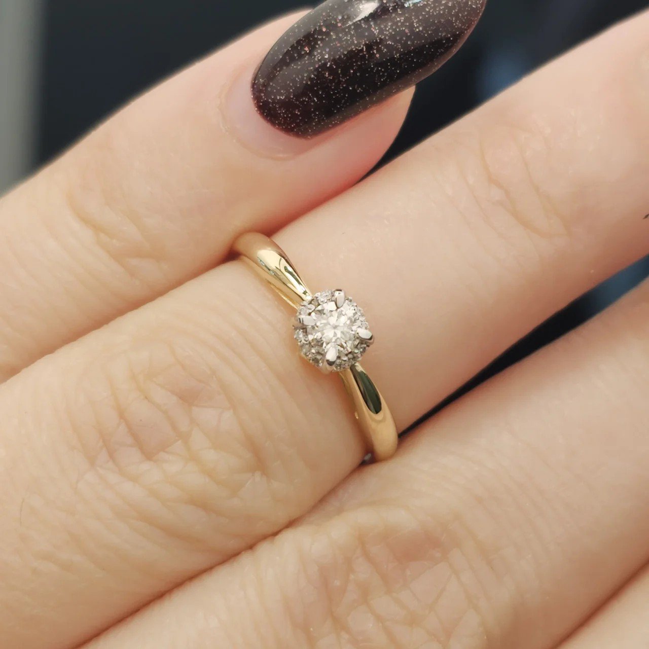 Кольцо Deimantas 108193141 15,5р 1,4гр 0,156ct. купить,NaN