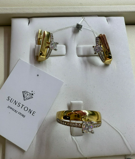 Комплект Sunstone S566 золото 6.63гр 19.5р