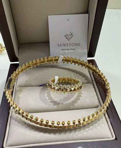 Комплект Sunstone S572 золото 12.33гр 18р