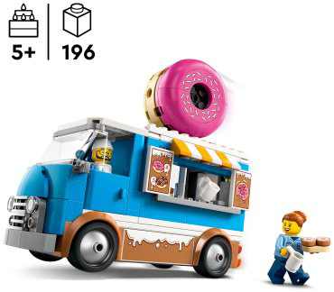 LEGO Фургон с пончиками 60452, деталей 196 шт купить,NaN