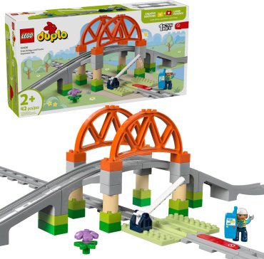 LEGO Набор для расширения Железнодорожный мост и пути 10426, деталей 42 шт