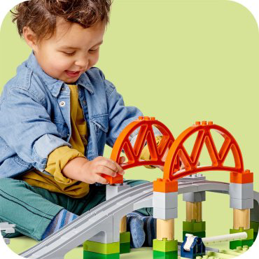 LEGO Набор для расширения Железнодорожный мост и пути 10426, деталей 42 шт купить,NaN