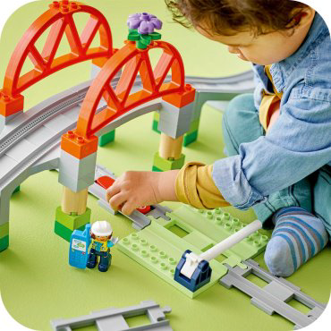 LEGO Набор для расширения Железнодорожный мост и пути 10426, деталей 42 шт купить,NaN