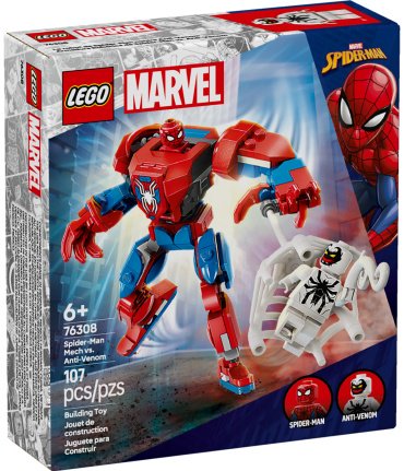 LEGO Человек-Паук против Анти-Венома 76308, деталей 107 шт купить,0