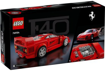 LEGO Суперкар Ferrari F40 Speed Champions 76934, деталей 318 шт купить,NaN