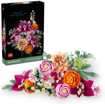 LEGO Красивый букет розовых цветов 10342, деталей 749 шт