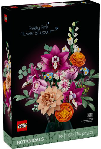LEGO Красивый букет розовых цветов 10342, деталей 749 шт купить,50503