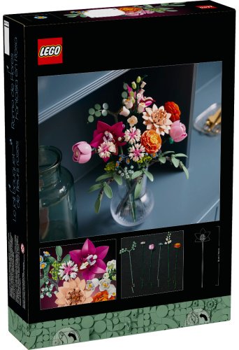 LEGO Красивый букет розовых цветов 10342, деталей 749 шт