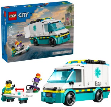 LEGO Машина скорой помощи 60451, деталей 184 шт