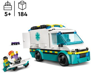 LEGO Машина скорой помощи 60451, деталей 184 шт купить,13915