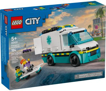 LEGO Машина скорой помощи 60451, деталей 184 шт купить,13915