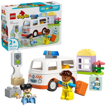 LEGO Скорая помощь с водителем 10447, деталей 19 шт
