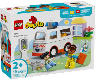 LEGO Скорая помощь с водителем 10447, деталей 19 шт купить,NaN