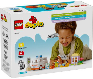 LEGO Скорая помощь с водителем 10447, деталей 19 шт купить,NaN