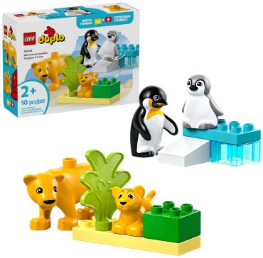 LEGO Семьи диких животных : пингвины и львы 10442, деталей 10 шт