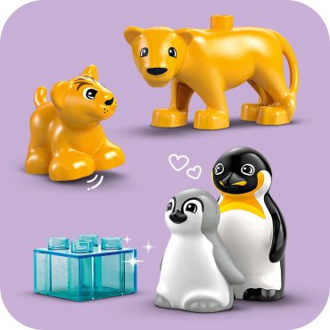 LEGO Семьи диких животных : пингвины и львы 10442, деталей 10 шт купить,0