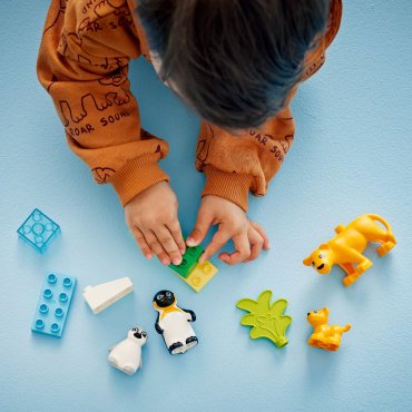 LEGO Семьи диких животных : пингвины и львы 10442, деталей 10 шт купить,0