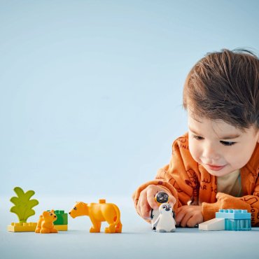 LEGO Семьи диких животных : пингвины и львы 10442, деталей 10 шт купить,0