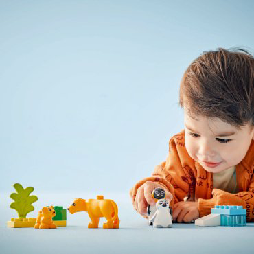 LEGO Семьи диких животных : пингвины и львы 10442, деталей 10 шт купить,7215