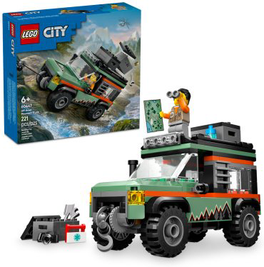 LEGO Горный внедорожник 4х4 60447, деталей 221 шт купить,13915