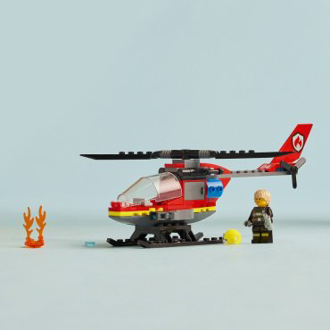 LEGO Пожарно-спасательный вертолет CITY 60411, деталей 85 шт купить,NaN