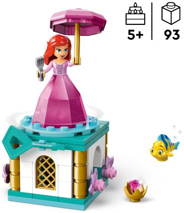 LEGO Музыкальная шкатулка Ариэль 43259, деталей 93 шт